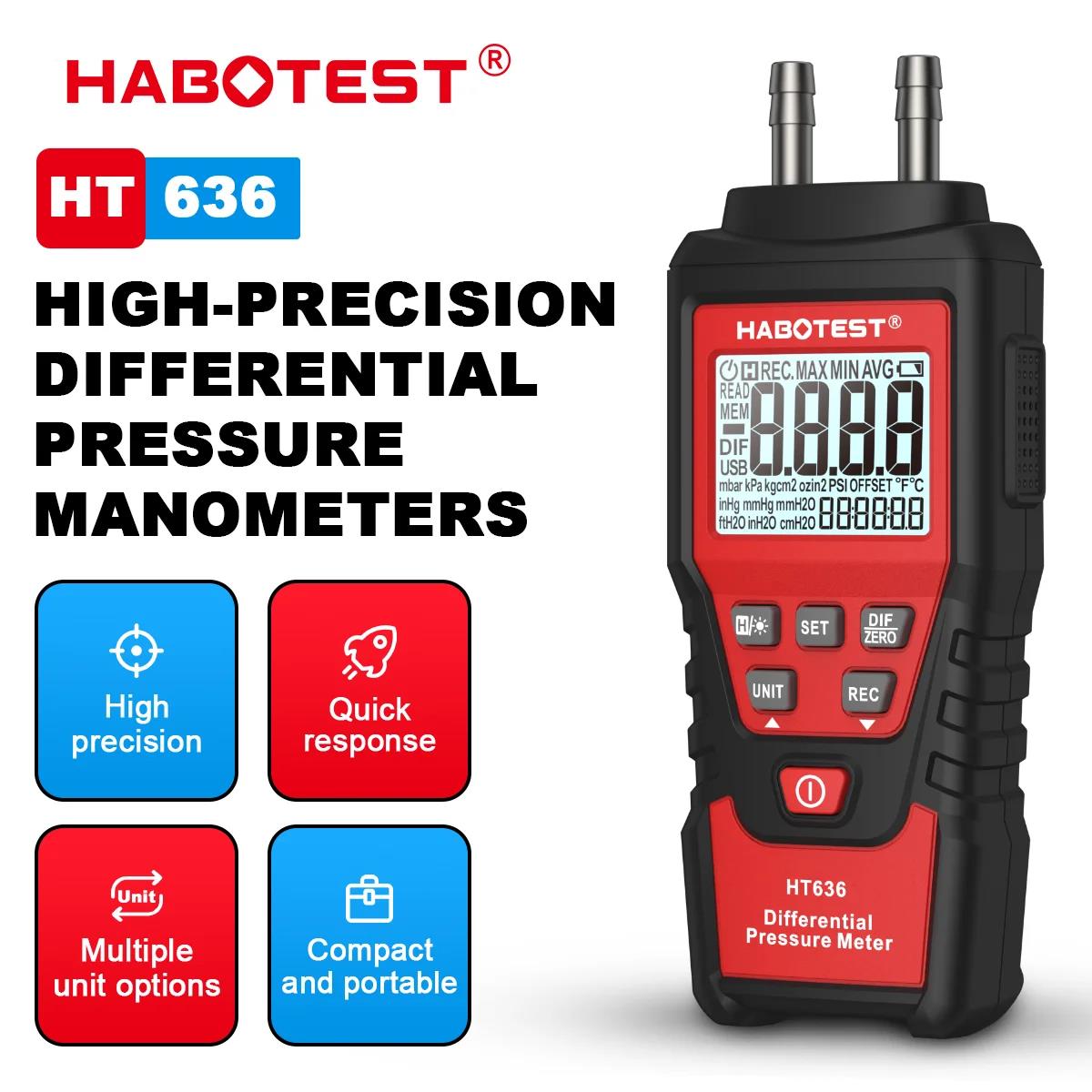 Analog Meter Gauge - HABOTEST HT636 디지털 압력 게이지 압력계