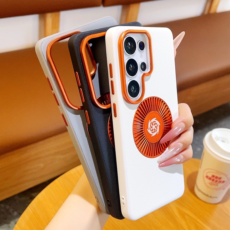 Camera Leather Case - 삼성 갤럭시 S26 S25 S24 울트라
