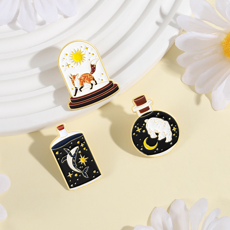 만화 동물 천체 예술 컬렉션 에나멜 핀 여우 태양 곰  - Vintage Collectible Bears 리뷰 및 가격