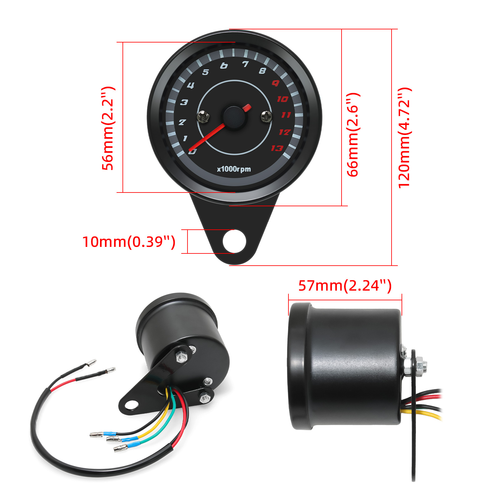 13000 RPM 미터 범용 스쿠터 오토바이 아날로그  - Analog Meter Gauge 리뷰 및 가격