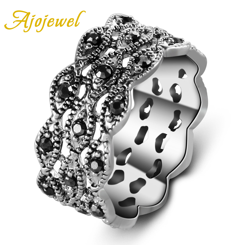 Ajojewel 블랙 여성 밴드 주얼리 빈티지 아이템  - Vintage Collectible Items 리뷰 및 가격
