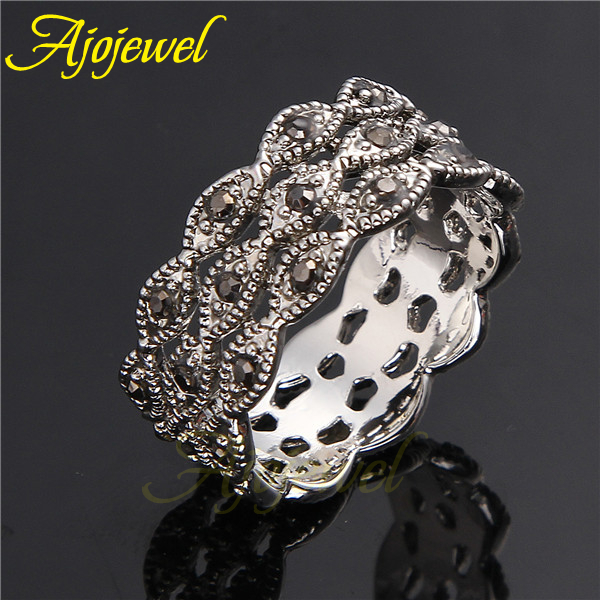 Ajojewel 블랙 여성 밴드 주얼리 빈티지 아이템  - Vintage Collectible Items 리뷰 및 가격