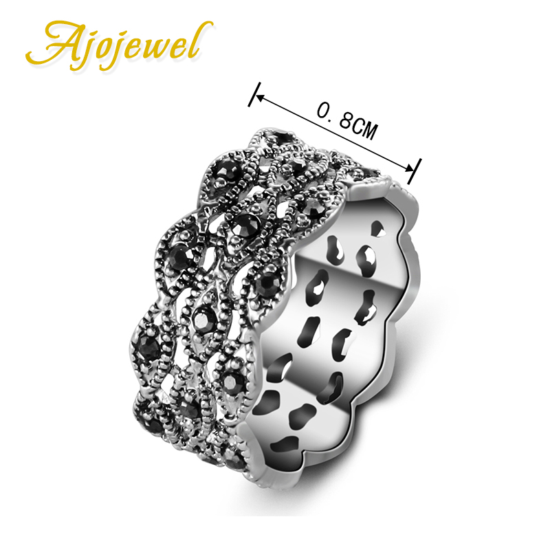 Ajojewel 블랙 여성 밴드 주얼리 빈티지 아이템  - Vintage Collectible Items 리뷰 및 가격