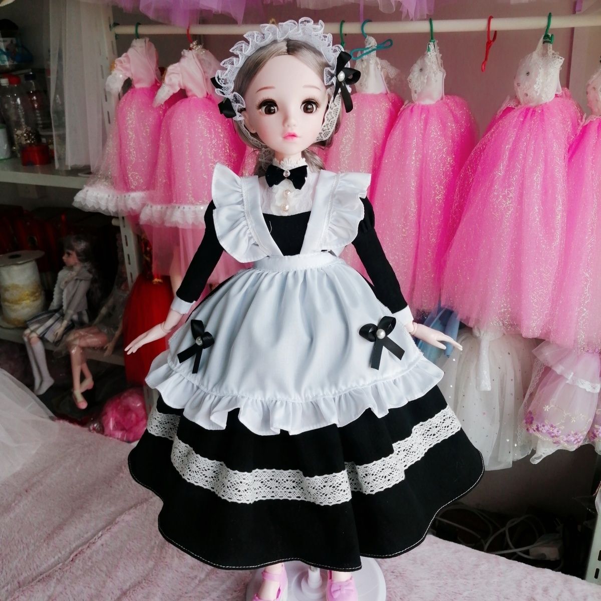 45cm 60cm Bjd 인형용 빈티지 버건디 메이드  - Collectible Vintage Matches 리뷰 및 가격