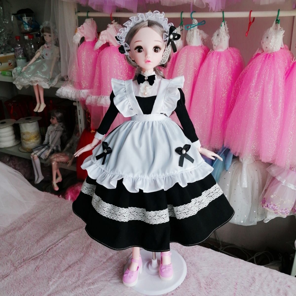 45cm 60cm Bjd 인형용 빈티지 버건디 메이드  - Collectible Vintage Matches 리뷰 및 가격