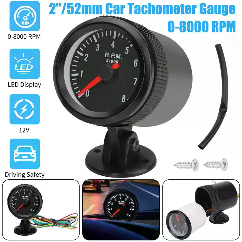 2인치 52mm 자동차 미터 타코미터 RPM 게이지 0 - Analog Meter Gauge 리뷰 및 가격