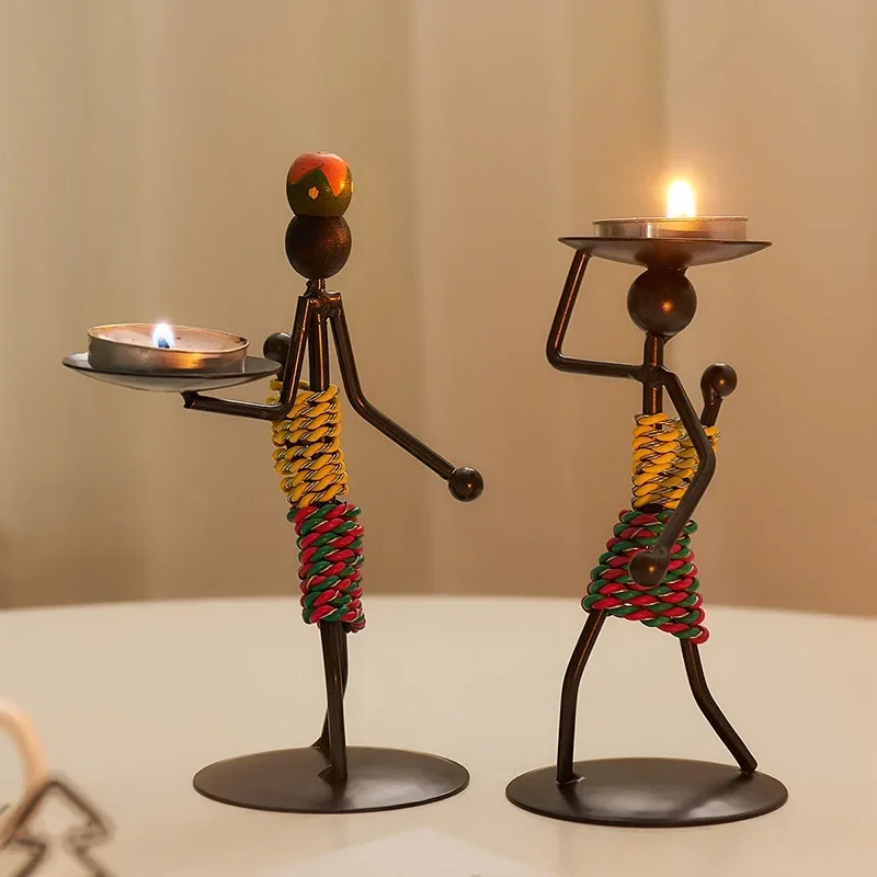 빈티지 금속 촛대 수제 철 캔들 홀더 크리 에이 티브  - Collectible Vintage Matches 리뷰 및 가격