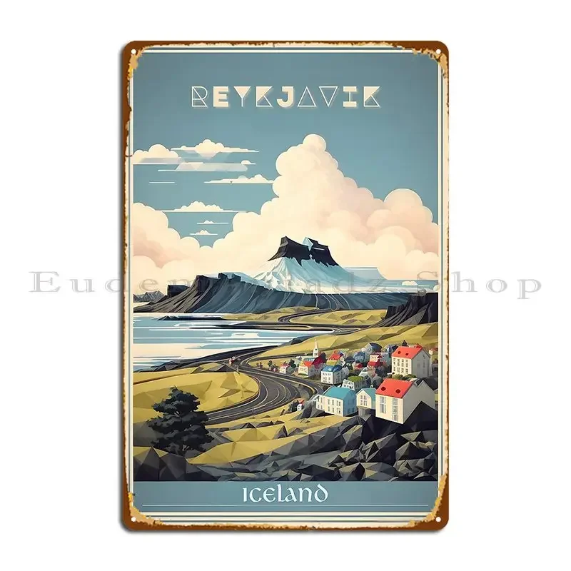 레이캬비크 S 빈티지 뷰티 레트로 포스터 컬렉션 금속  - Vintage Collectible Posters 리뷰 및 가격