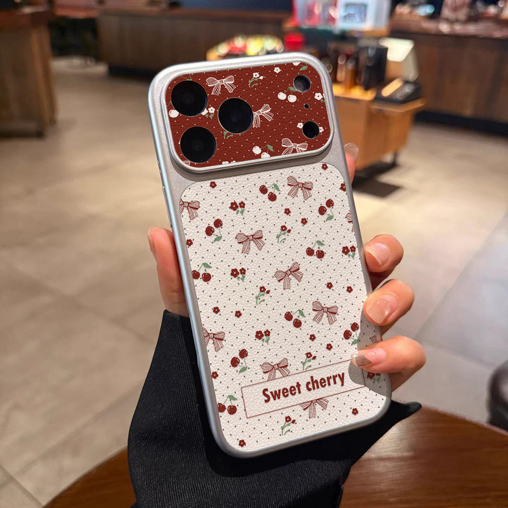 스윗 체리 보우 가죽 폰 케이스 아이폰 12 14 17 - Camera Leather Case 리뷰 및 가격