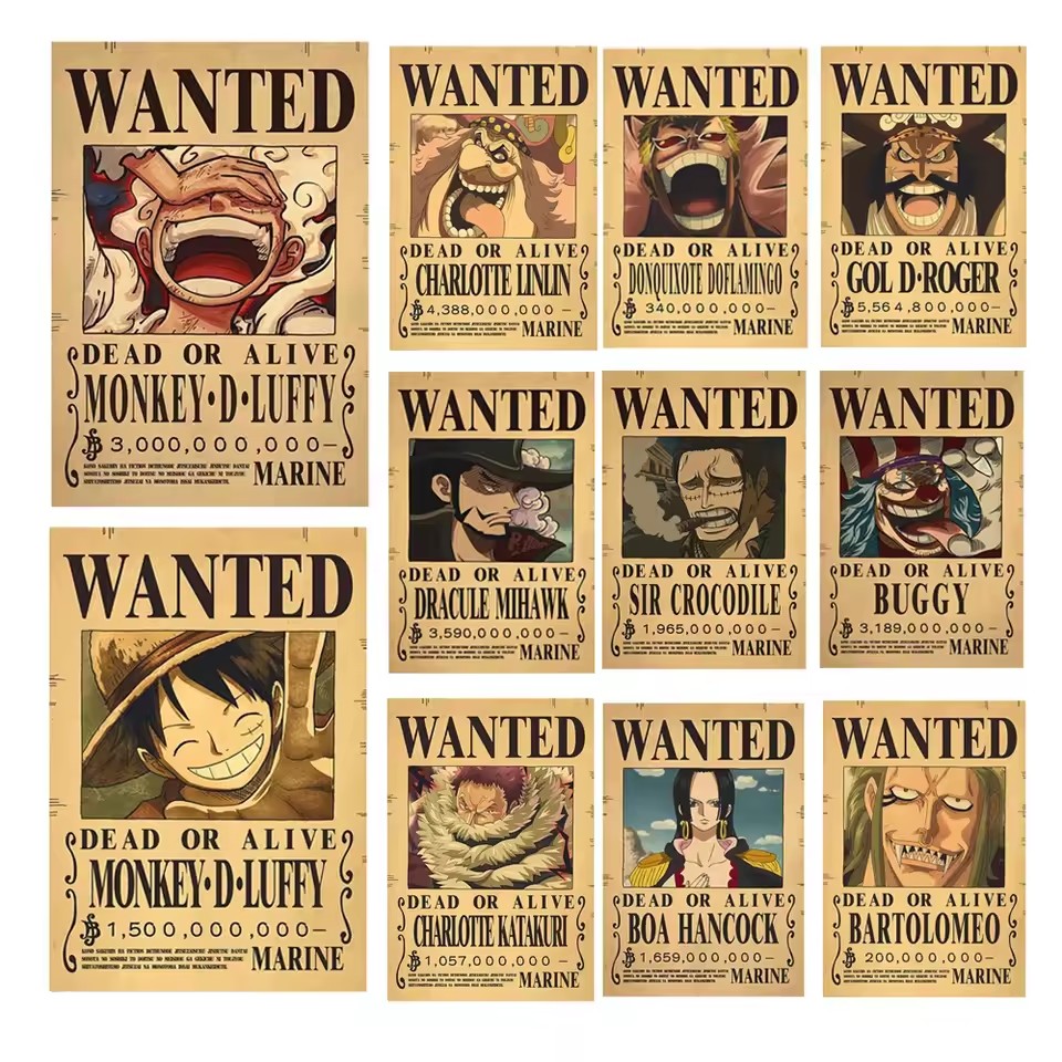 애니메이션 원피스 바운티 원하는 사람 포스터 루피 기어 - Vintage Collectible Posters 리뷰 및 가격