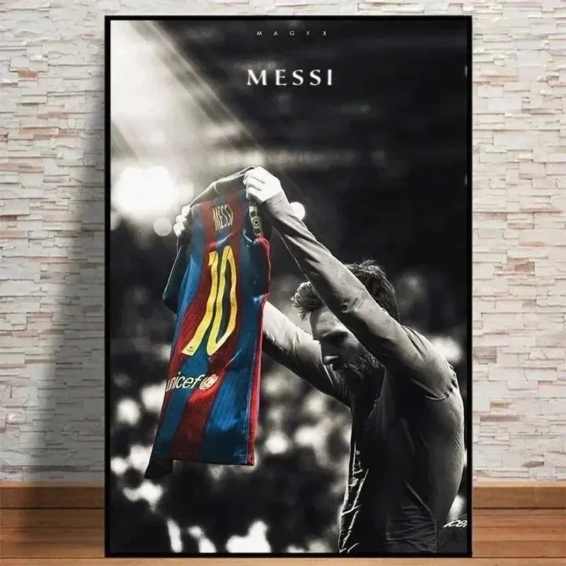 리오넬 메시 축구 스타 클래식 빈티지 HD 캔버스 벽  - Vintage Collectible Posters 리뷰 및 가격