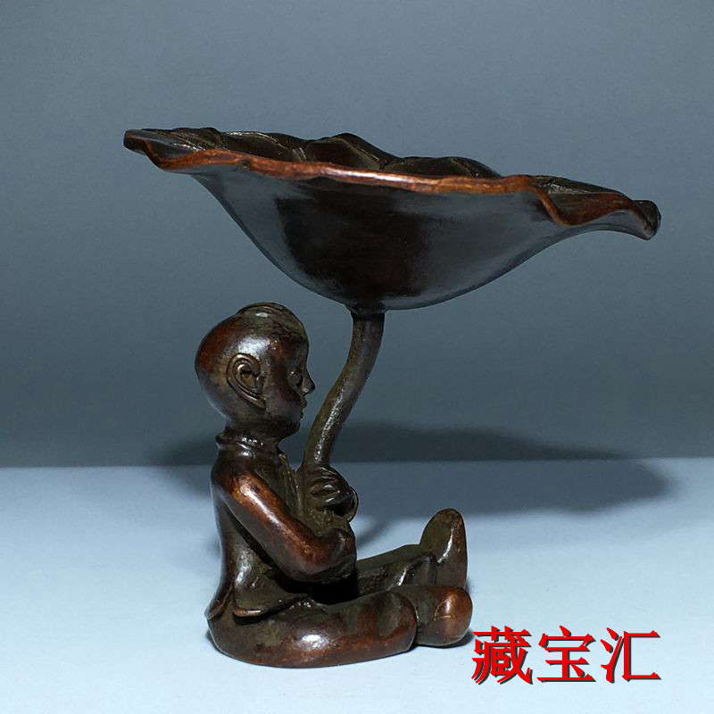 빈티지 골동품 연잎 어린이 청동상 시골풍 앤틱 수집품  - Vintage Collectible Items 리뷰 및 가격