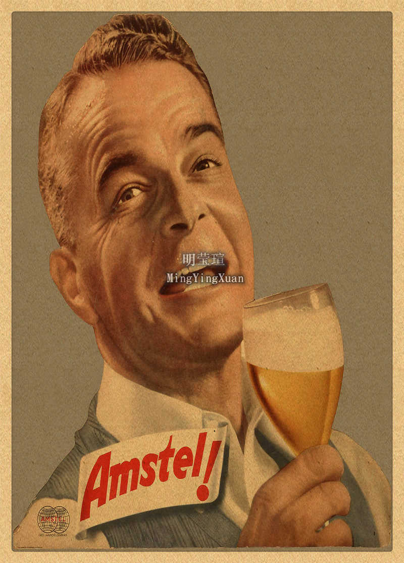 빈티지 맥주 와인 음료 차트 컬렉션 바 크래프트 종이  - Vintage Collectible Posters 리뷰 및 가격